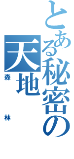 とある秘密の天地（森林）