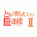 とある野武士の都迷楼Ⅱ（トメイロウ）