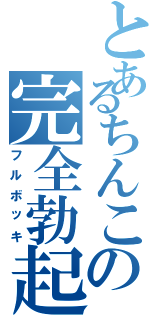 とあるちんこの完全勃起Ⅱ（フルボッキ）