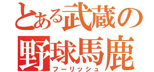 とある武蔵の野球馬鹿（フーリッシュ）