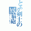 とある剣士の鳳脳砲（ポンドほう）