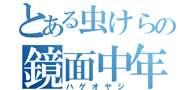 とある虫けらの鏡面中年（ハゲオヤジ）