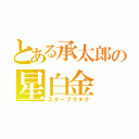 とある承太郎の星白金（スタープラチナ）