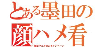 とある墨田の顔ハメ看板（墨田ウェルカムキャンペーン）