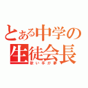 とある中学の生徒会長（歌い手が夢）