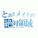 とあるメイドの絶対領域（ガーターベルト）