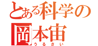 とある科学の岡本宙（うるさい）