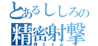 とあるししろの精密射撃（神エイム）