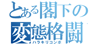 とある閣下の変態格闘（ハラキリコンボ）