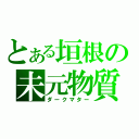 とある垣根の未元物質（ダークマター）