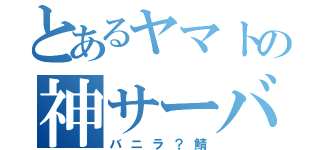 とあるヤマトの神サーバー（バニラ？鯖）