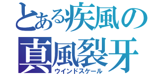 とある疾風の真風裂牙（ウインドスケール）