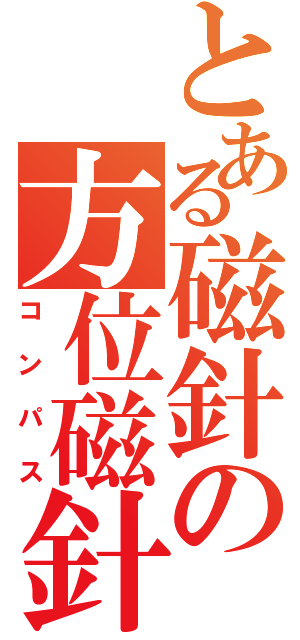 とある磁針の方位磁針（コンパス）