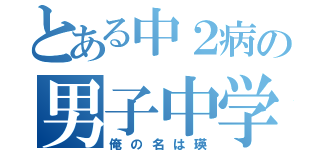 とある中２病の男子中学生（俺の名は瑛）