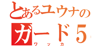 とあるユウナのガード５３（ワッカ）