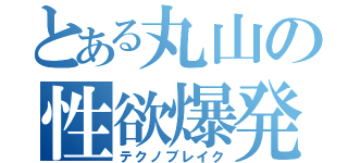 とある丸山の性欲爆発（テクノブレイク）