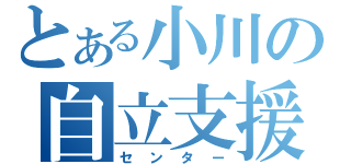 とある小川の自立支援（センター）