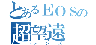 とあるＥＯＳの超望遠（レンズ）