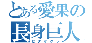 とある愛果の長身巨人（セタケクレ）