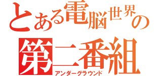 とある電脳世界の第二番組（アンダーグラウンド）