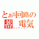 とある回路の蓄 電気（コンデンサ）