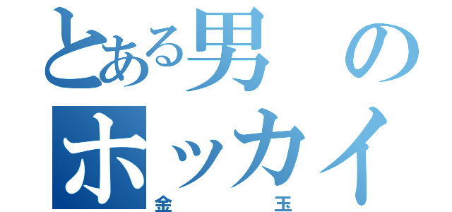 とある男のホッカイロ（金玉）