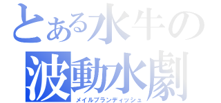 とある水牛の波動水劇（メイルブランディッシュ）