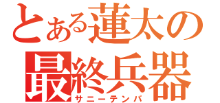 とある蓮太の最終兵器（サニーテンパ）