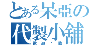 とある呆亞の代製小舖（歡迎蒞臨）