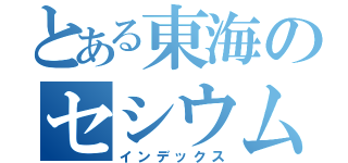 とある東海のセシウムさん（インデックス）