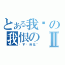 とある我爱の我恨のⅡ（你不懂得我~）