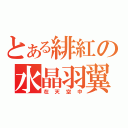 とある緋紅の水晶羽翼（在天空中）