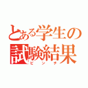 とある学生の試験結果（ピンチ）