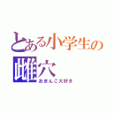 とある小学生の雌穴（おまんこ大好き）