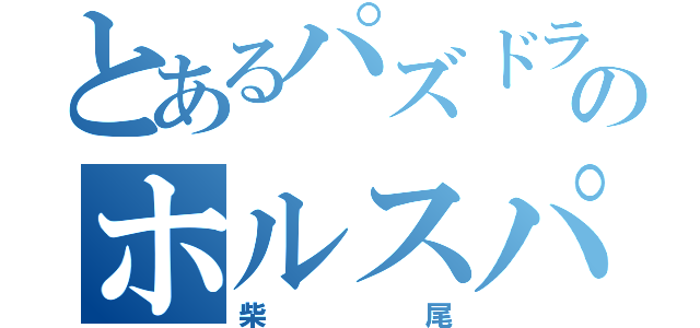 とあるパズドラのホルスパ（柴尾）