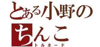 とある小野のちんこ（トルネード）