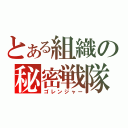 とある組織の秘密戦隊（ゴレンジャー）