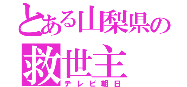 とある山梨県の救世主（テレビ朝日）