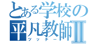 とある学校の平凡教師Ⅱ（ツッチー）