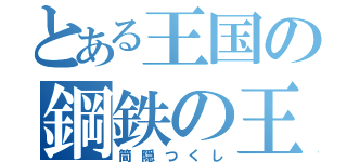 とある王国の鋼鉄の王（筒隠つくし）