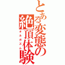 とある変態の絶頂体験（オルガズム）