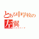 とある中学校の左翼（ハイドハーフ）