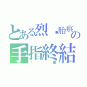 とある烈焰胎痕の手指終結者（耍廢）