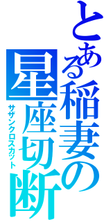 とある稲妻の星座切断（サザンクロスカット）