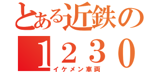 とある近鉄の１２３０系（イケメン車両）