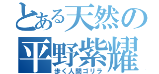 とある天然の平野紫耀（歩く人間ゴリラ）