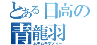 とある日高の青龍羽（ムキムキボディー）