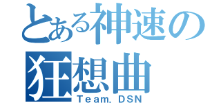 とある神速の狂想曲（Ｔｅａｍ．ＤＳＮ）