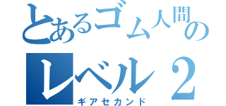 とあるゴム人間のレベル２（ギアセカンド）