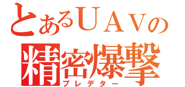 とあるＵＡＶの精密爆撃（プレデター）